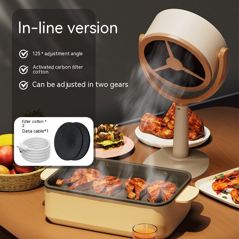 USB-Powered Portable Range Hood – Adjustable Angle with Carbon Filter