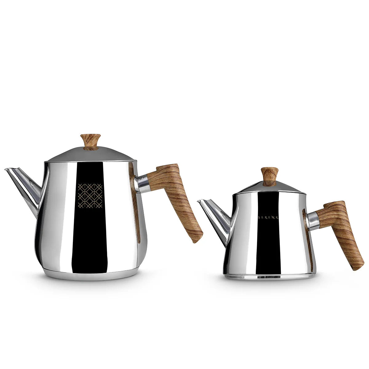 Contemporary Stainless Steel Tea Set