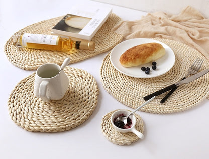 Natural Bamboo Table Mat Set