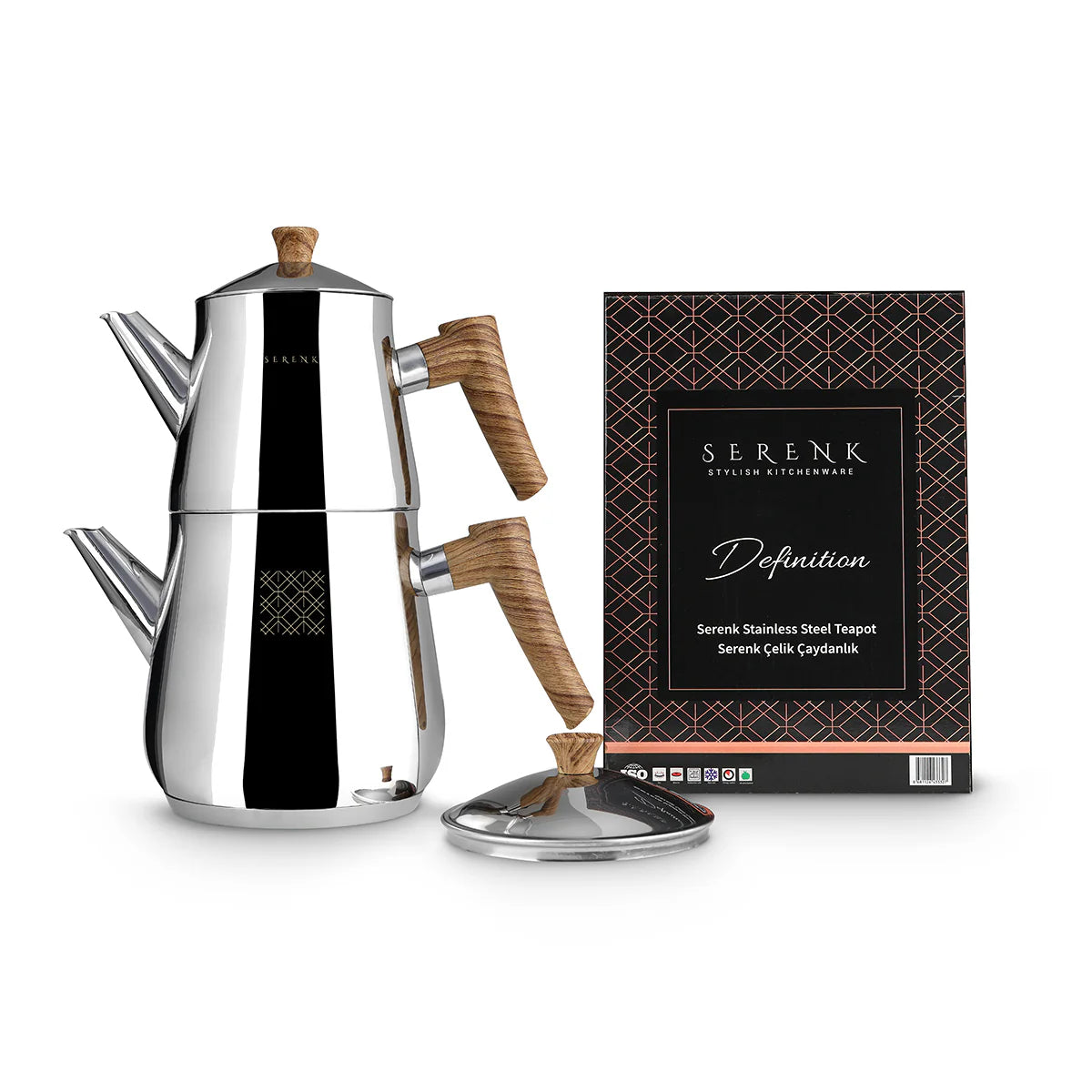 Contemporary Stainless Steel Tea Set