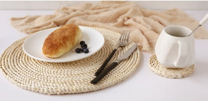 Natural Bamboo Table Mat Set