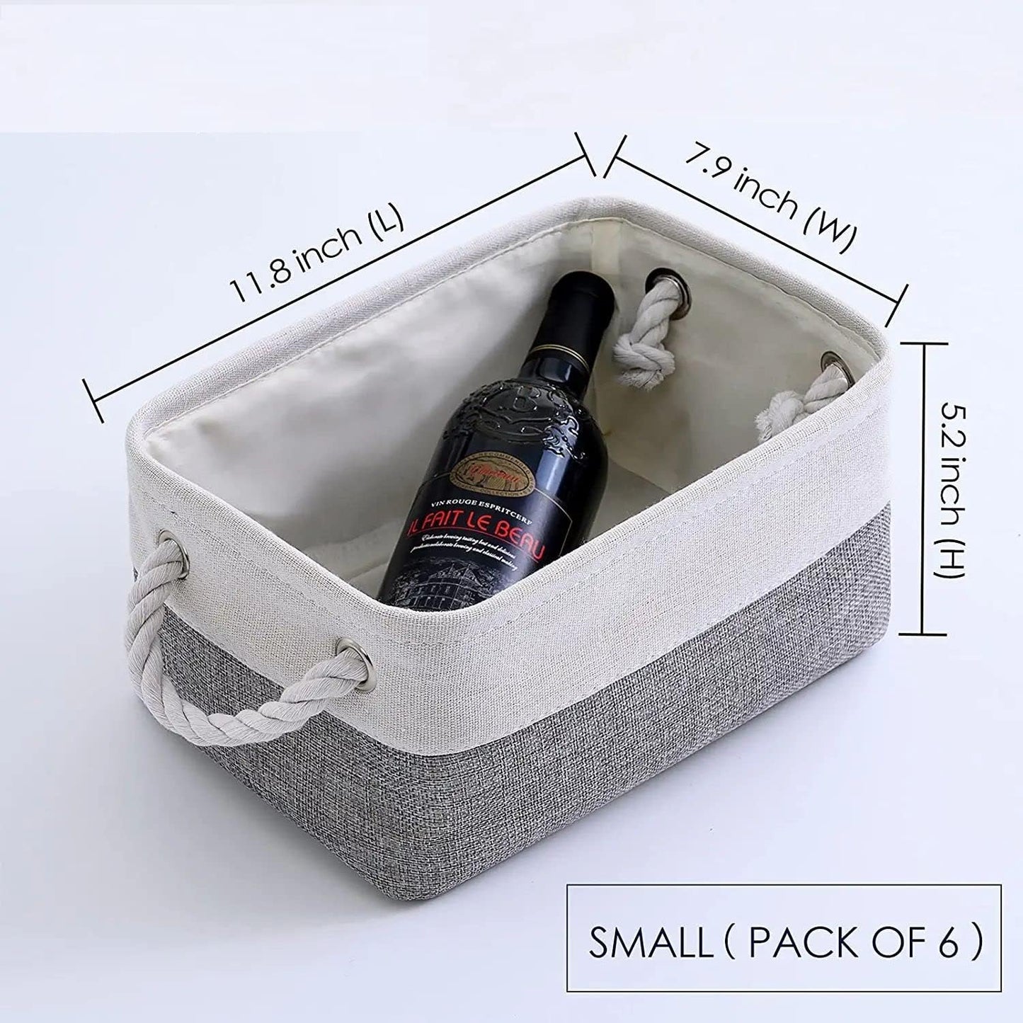 Foldable Storage Baskets with Handle