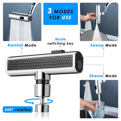 3-in-1 Waterfall Kitchen Faucet Nozzle