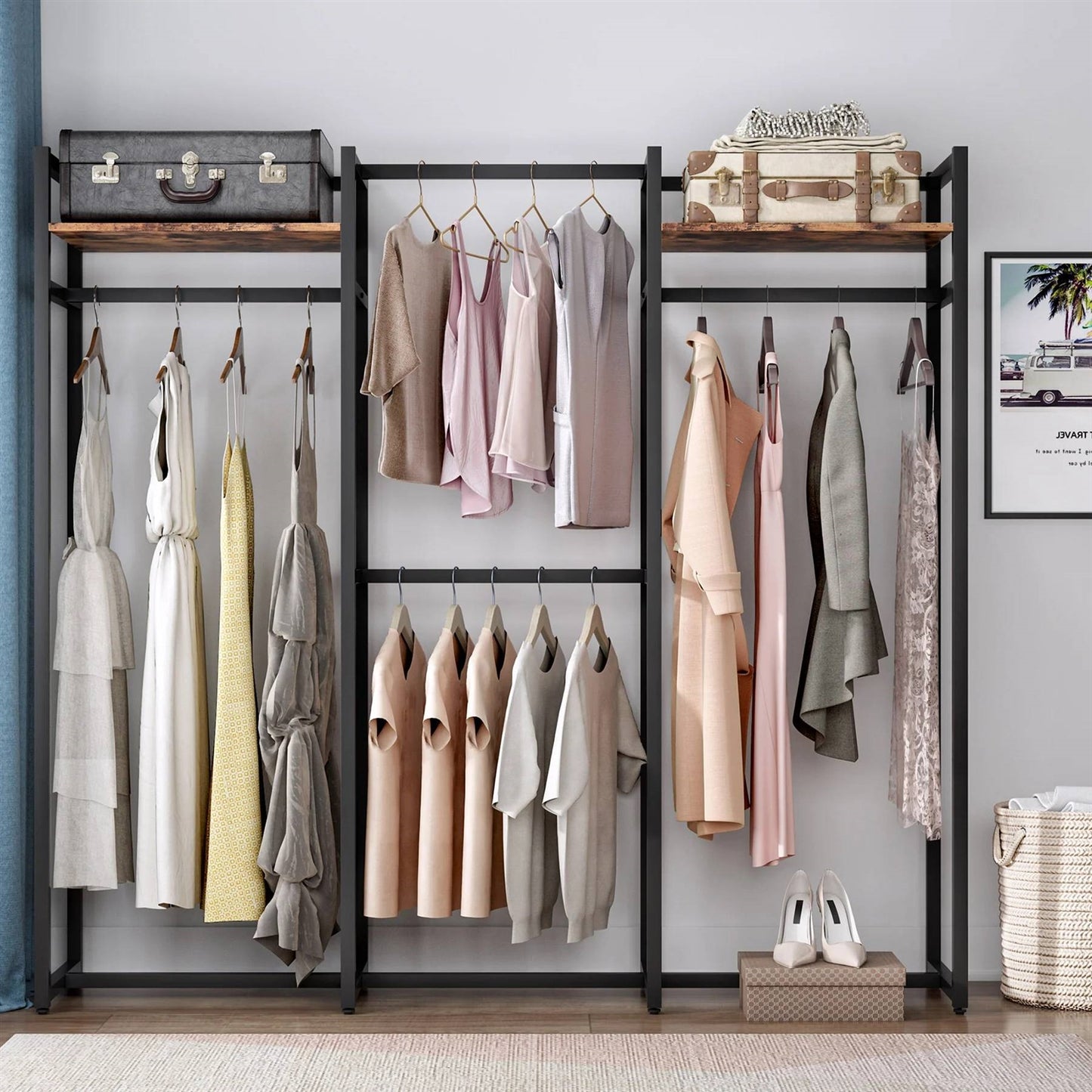 Black Metal Garment Rack