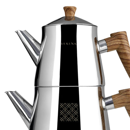 Contemporary Stainless Steel Tea Set