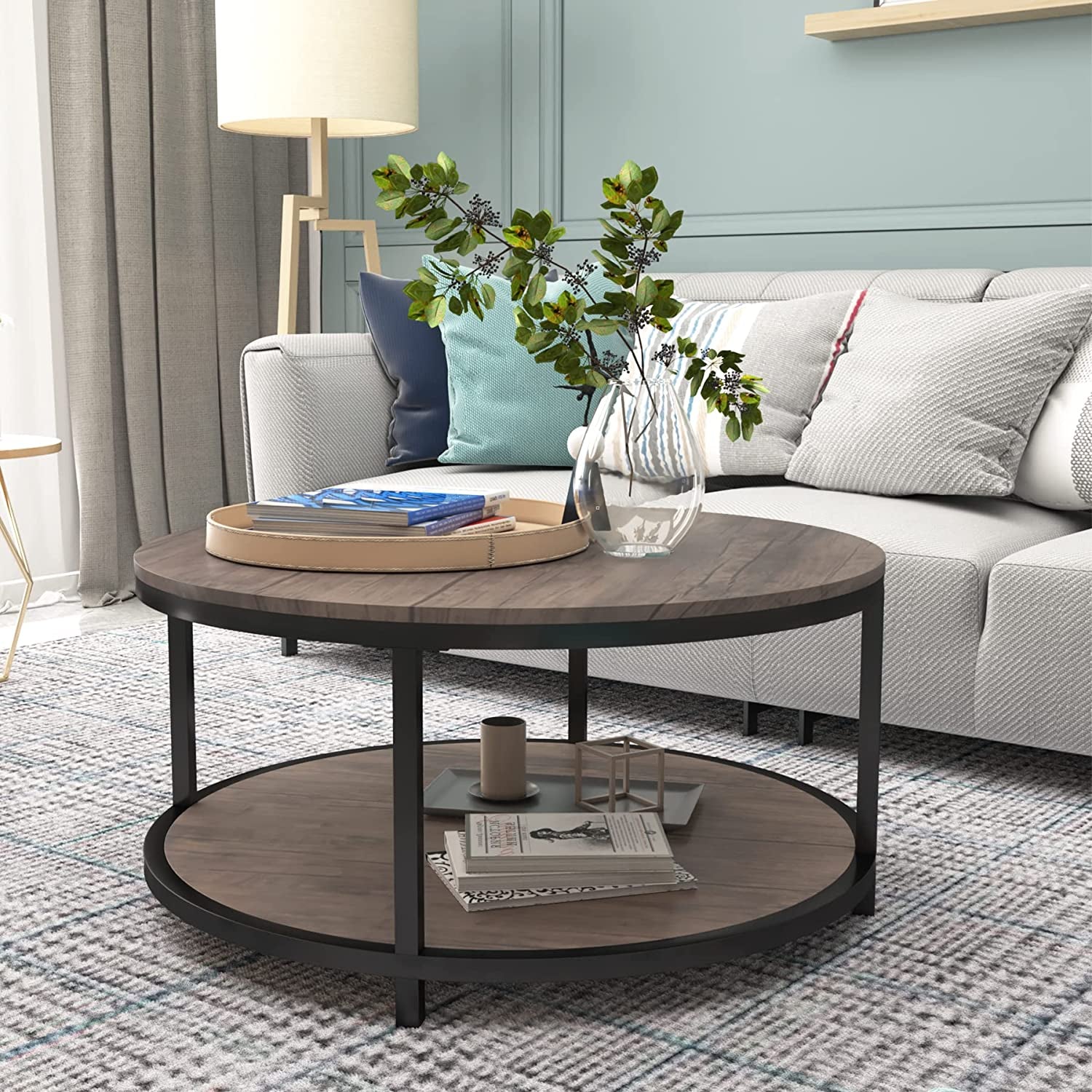 Rustic Round Coffee Table