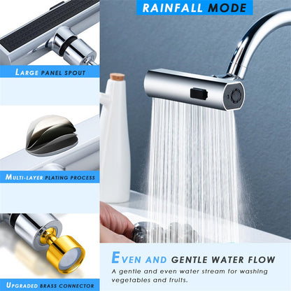 3-in-1 Waterfall Kitchen Faucet Nozzle