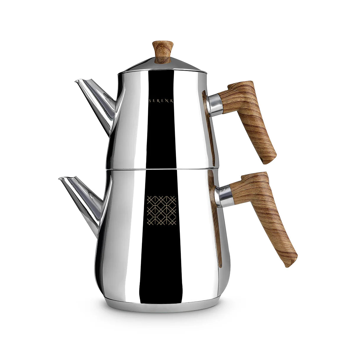 Contemporary Stainless Steel Tea Set