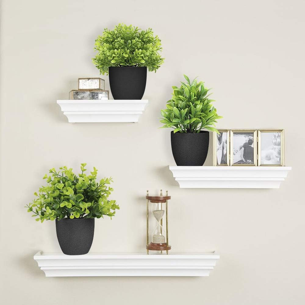 Elegant Faux Eucalyptus Potted Plants – Set of 3 for Home and Office Decor