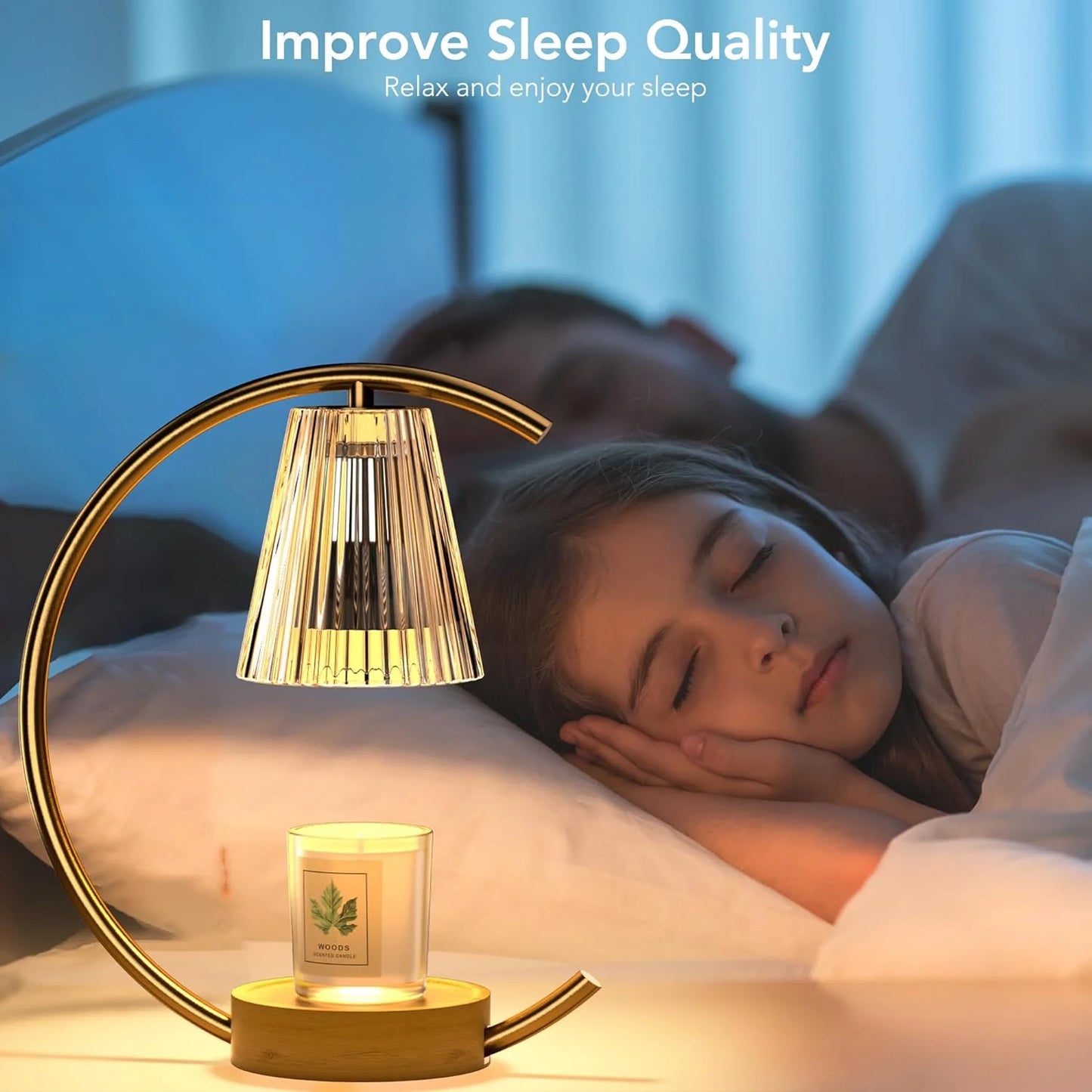 Cozy Glow Dimmable Candle Warmer Lamp